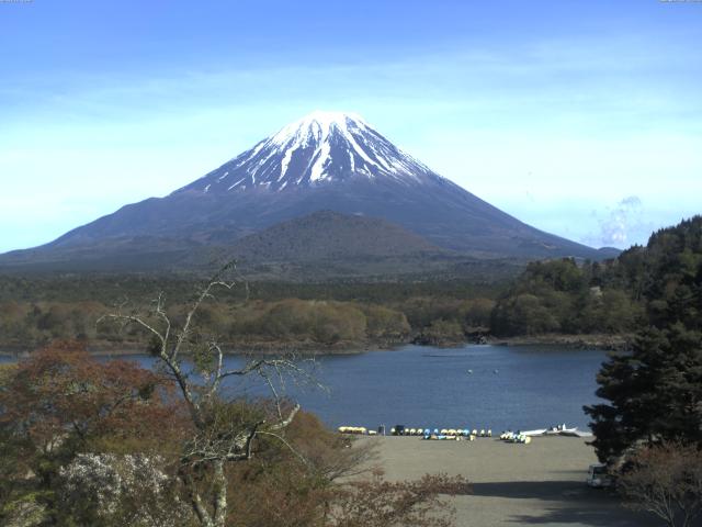 精進湖からの富士山