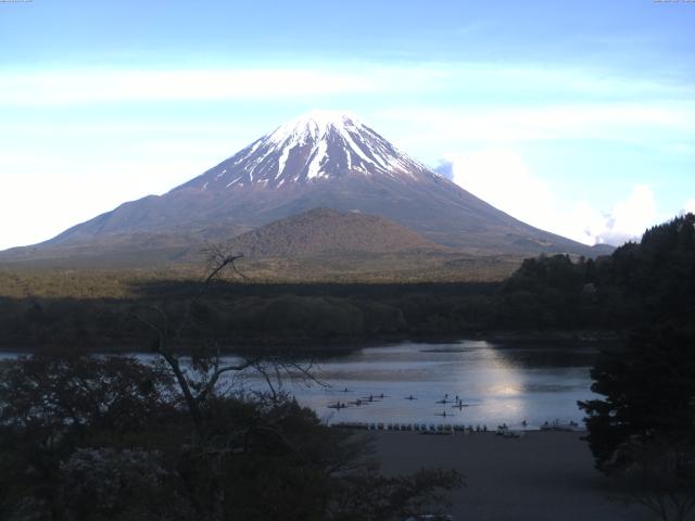 精進湖からの富士山