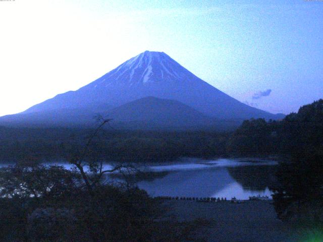 精進湖からの富士山