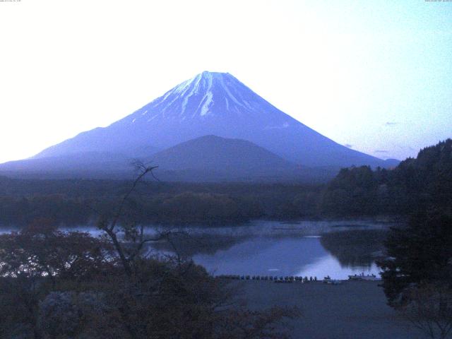精進湖からの富士山