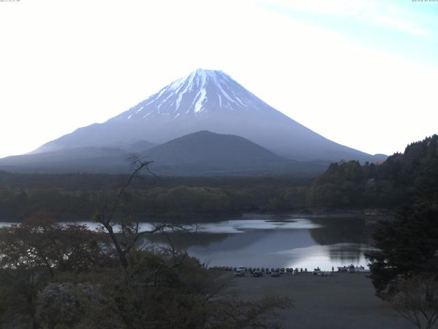 精進湖からの富士山
