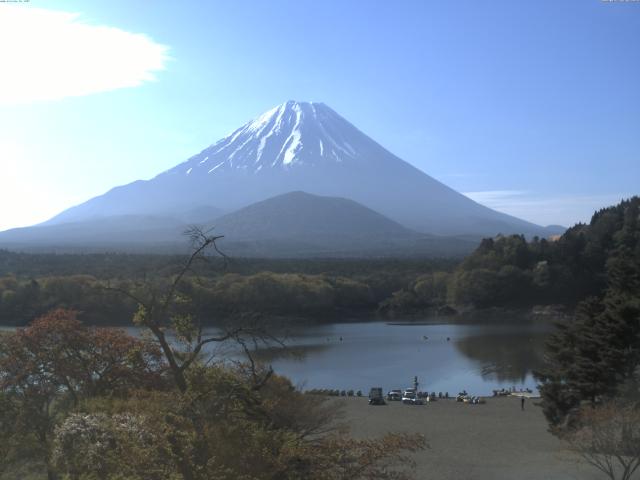 精進湖からの富士山