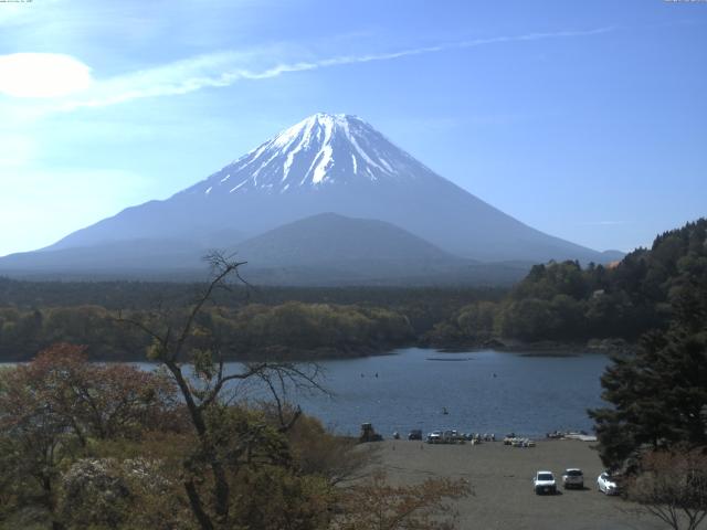 精進湖からの富士山