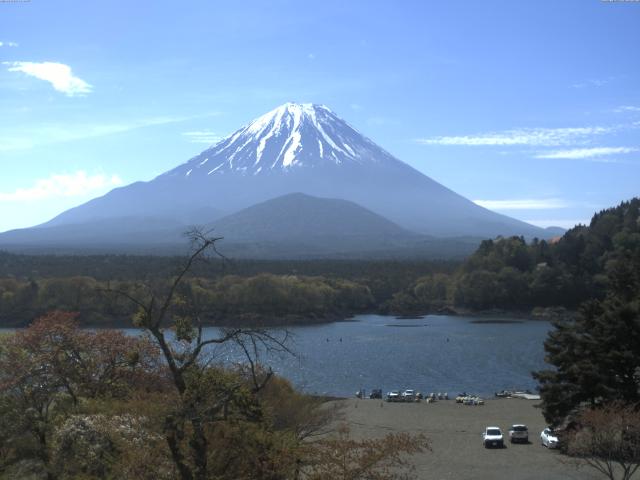 精進湖からの富士山