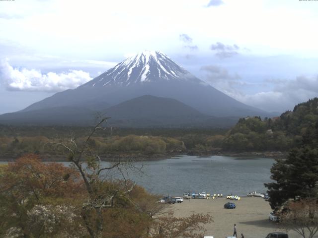 精進湖からの富士山