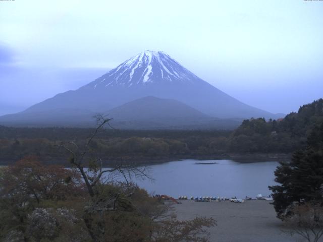 精進湖からの富士山