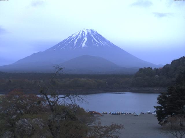 精進湖からの富士山