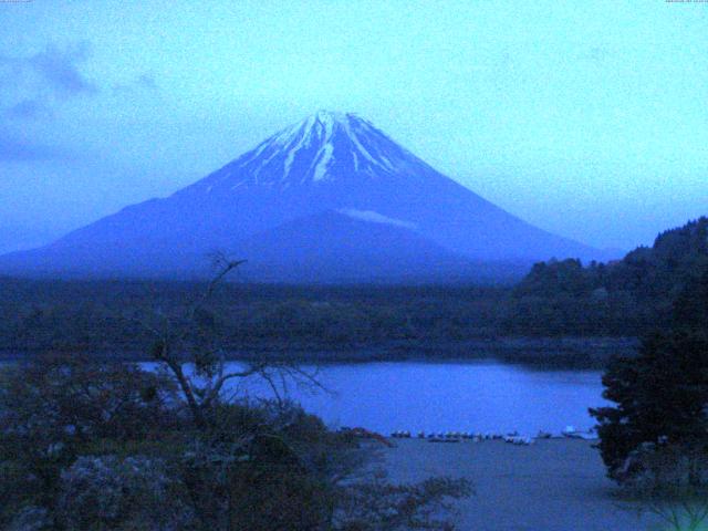 精進湖からの富士山