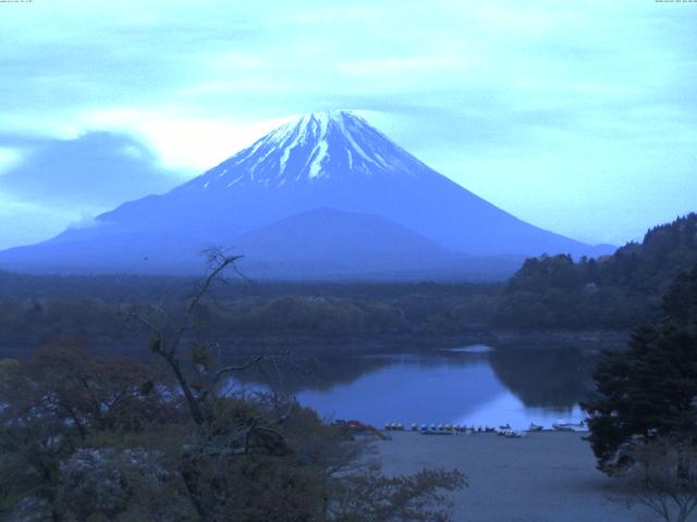 精進湖からの富士山