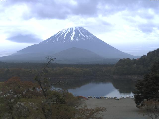 精進湖からの富士山