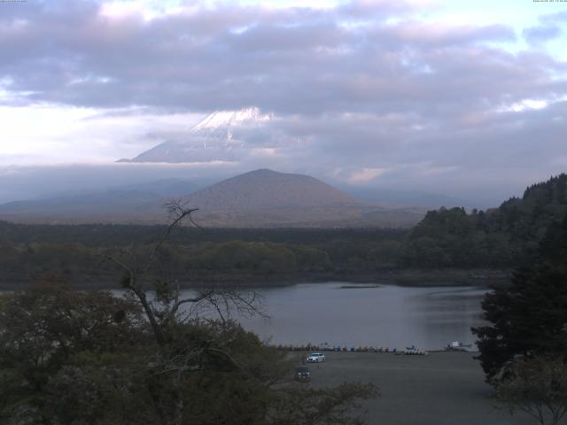 精進湖からの富士山