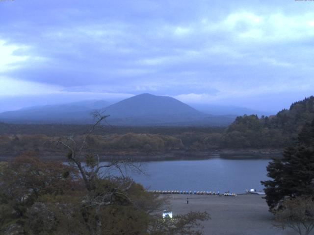 精進湖からの富士山