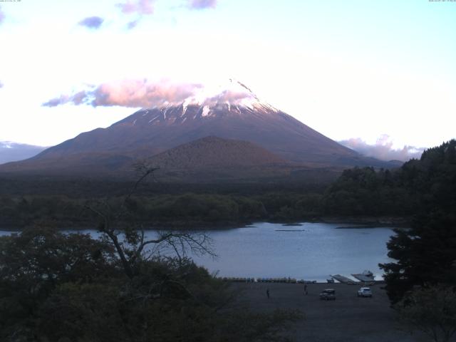 精進湖からの富士山