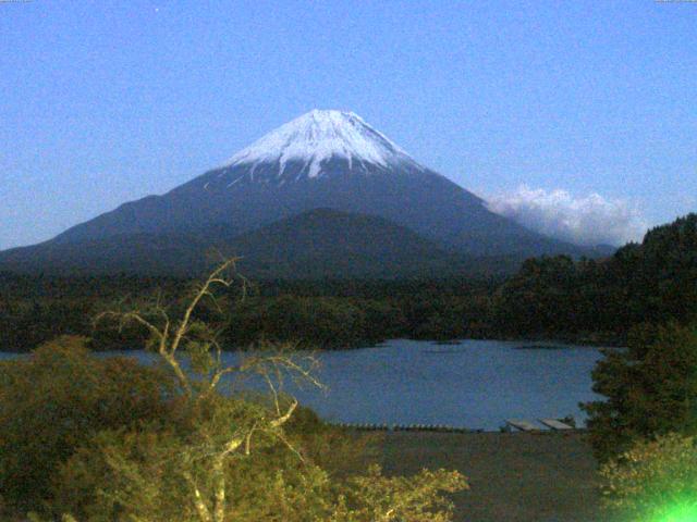 精進湖からの富士山