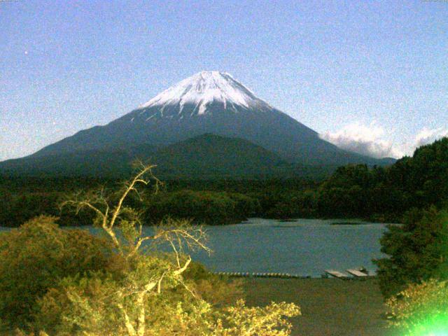 精進湖からの富士山