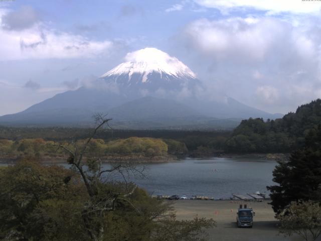 精進湖からの富士山