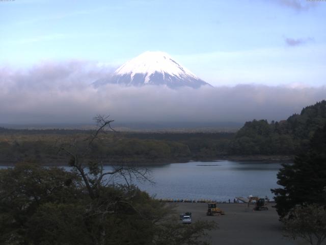 精進湖からの富士山