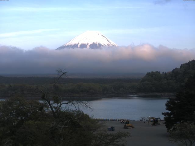 精進湖からの富士山