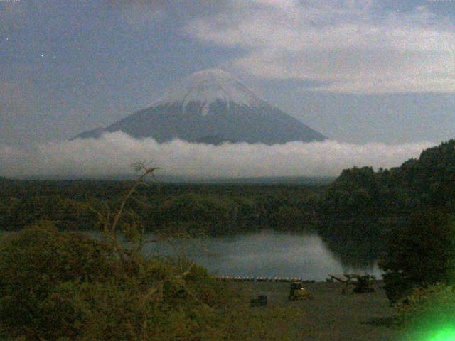 精進湖からの富士山