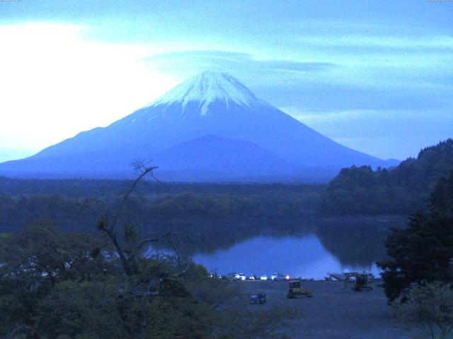 精進湖からの富士山