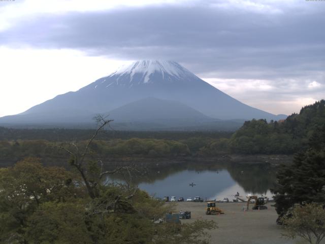精進湖からの富士山