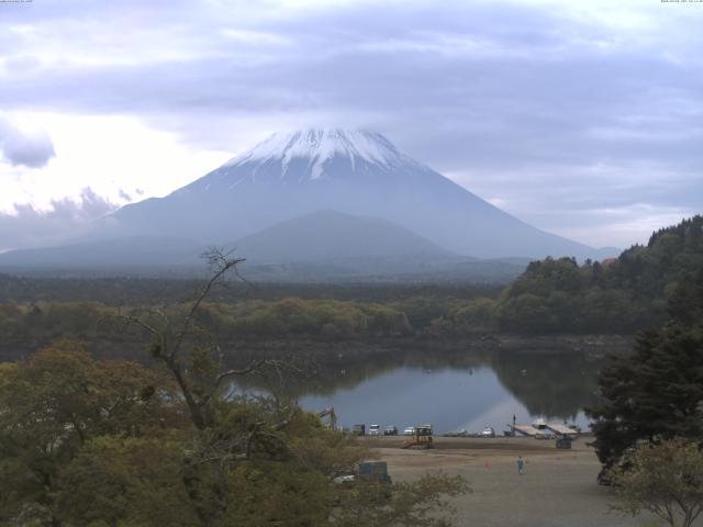 精進湖からの富士山