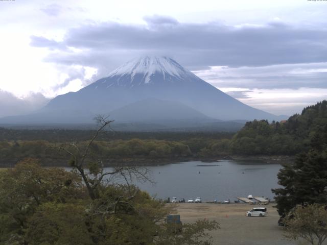 精進湖からの富士山