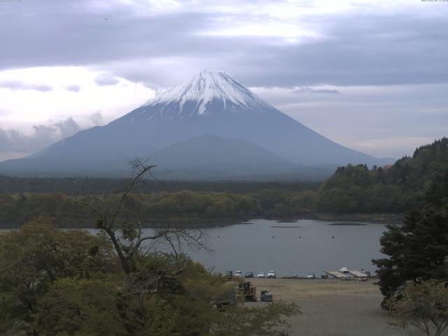 精進湖からの富士山