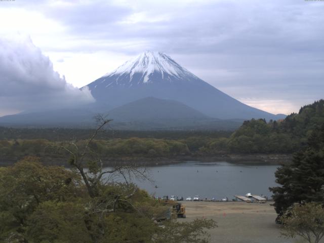 精進湖からの富士山