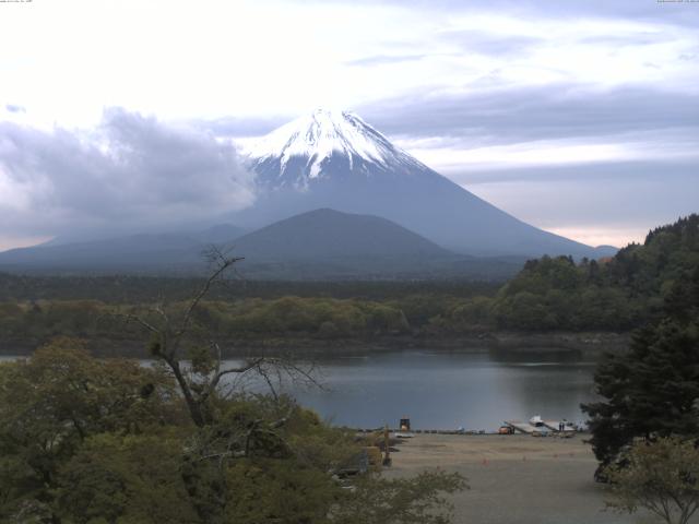 精進湖からの富士山