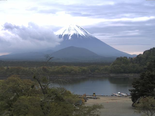 精進湖からの富士山