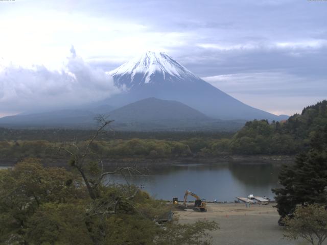 精進湖からの富士山