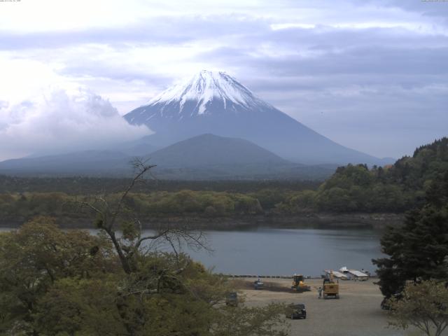 精進湖からの富士山
