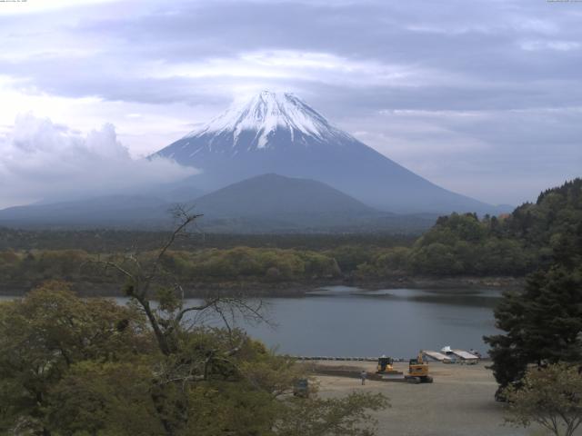 精進湖からの富士山
