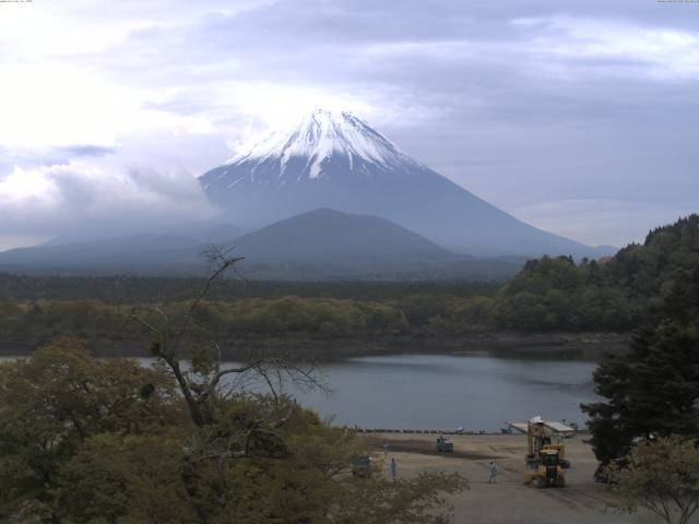 精進湖からの富士山