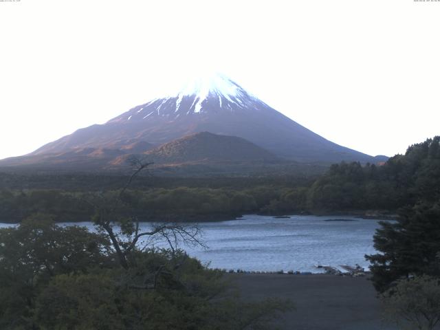 精進湖からの富士山