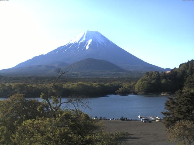 精進湖からの富士山