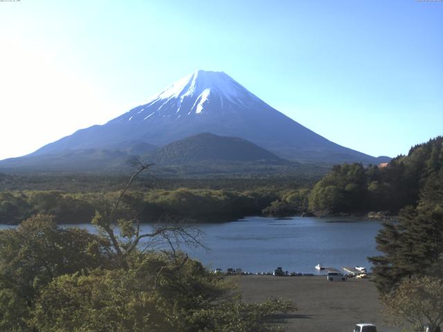 精進湖からの富士山