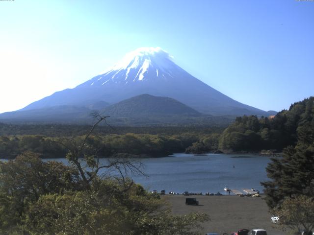精進湖からの富士山