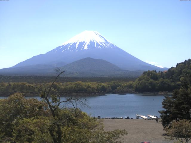 精進湖からの富士山