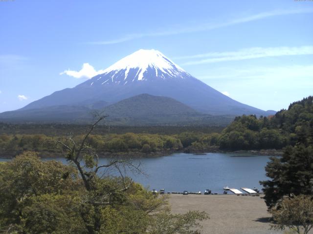 精進湖からの富士山