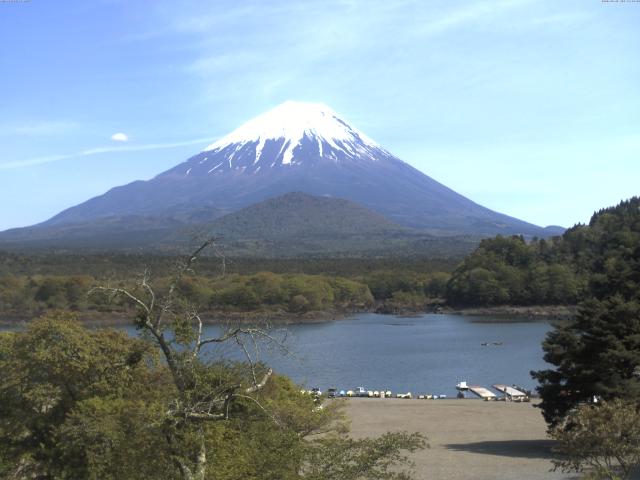 精進湖からの富士山