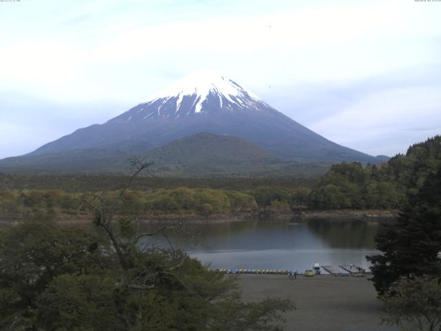 精進湖からの富士山