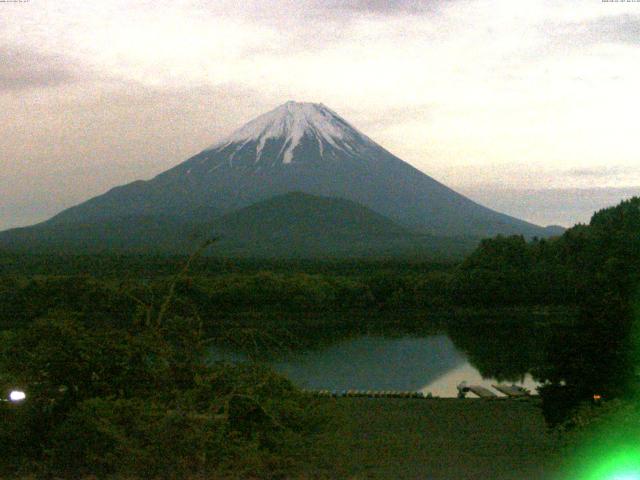精進湖からの富士山