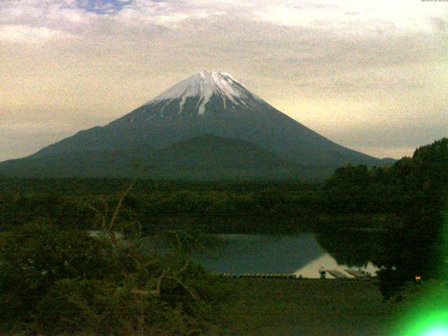 精進湖からの富士山