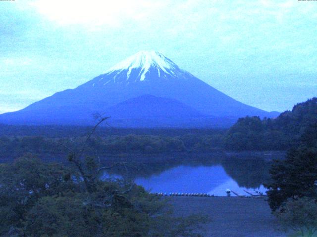 精進湖からの富士山