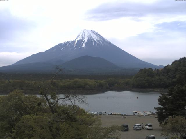 精進湖からの富士山