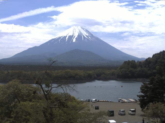 精進湖からの富士山