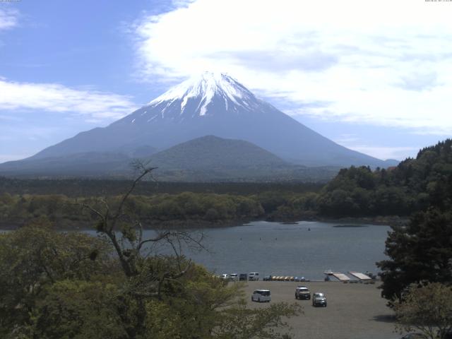 精進湖からの富士山