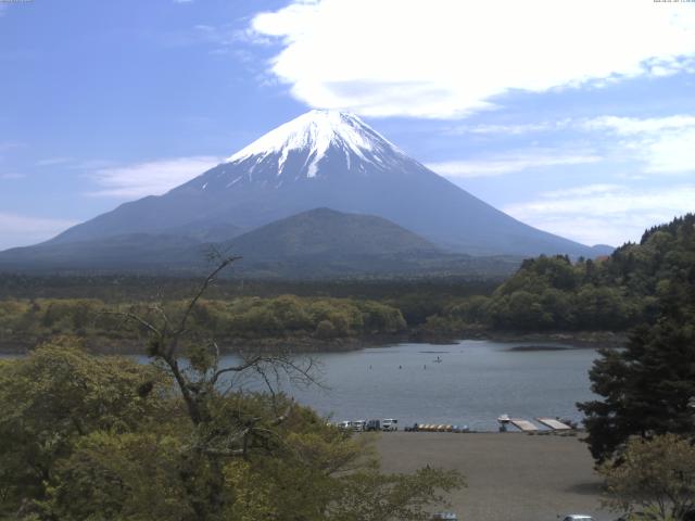 精進湖からの富士山
